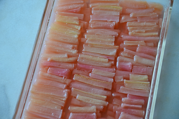 Forced rhubarb sauce 2