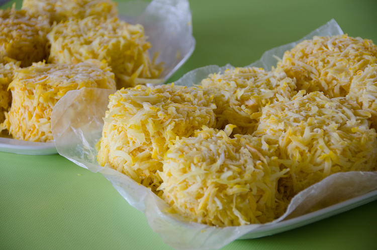 Zucchini in frozen cups